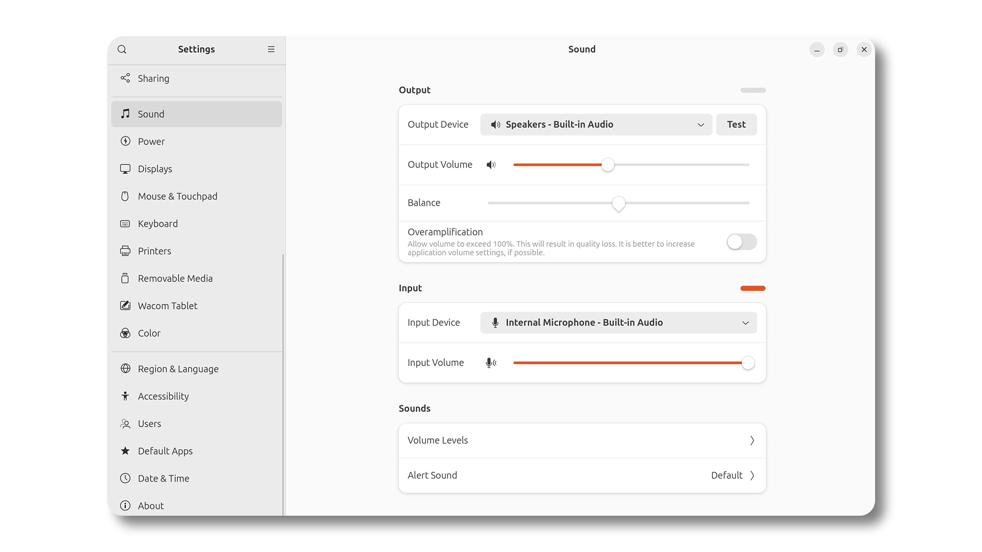 Check Audio Output in Settings