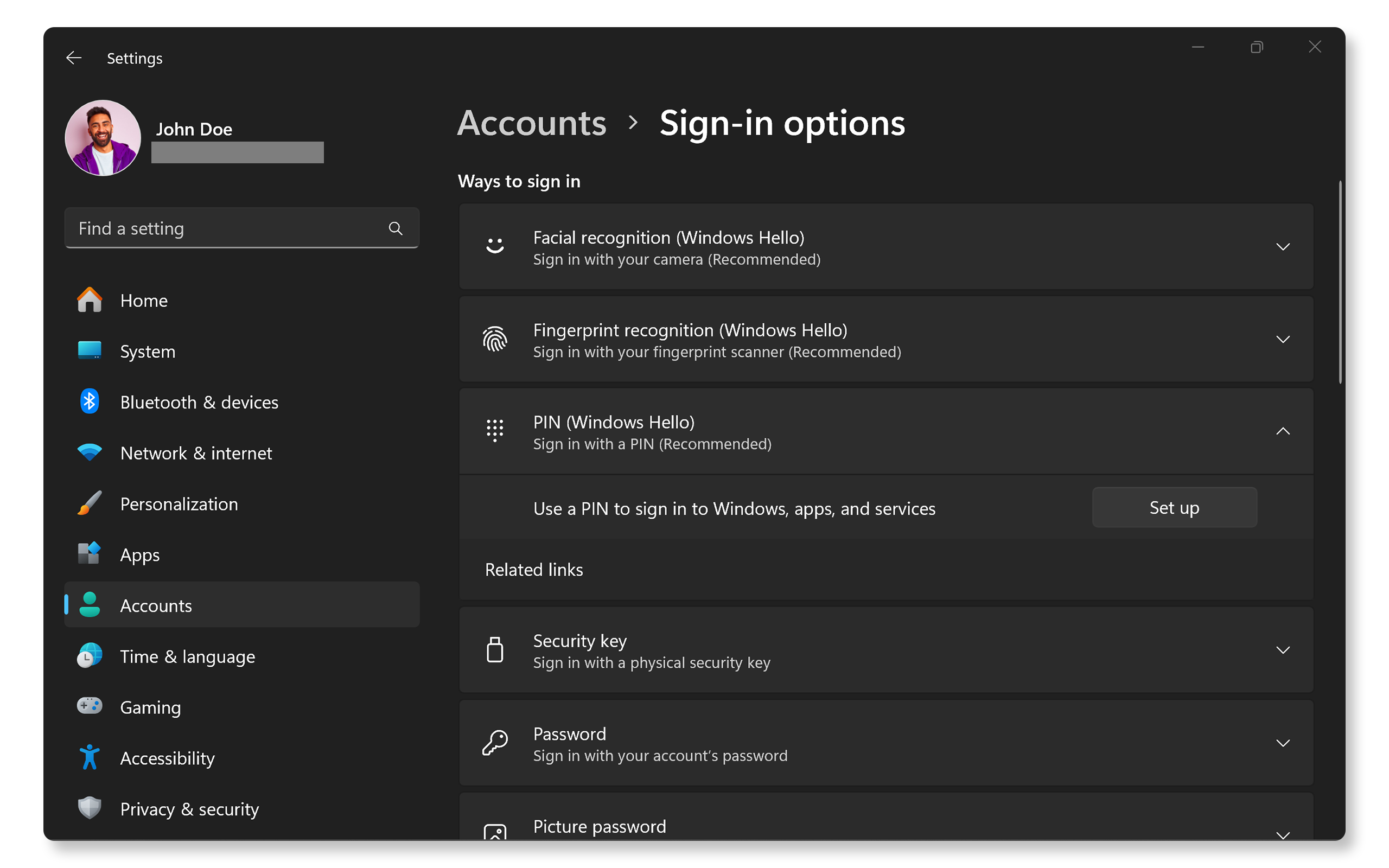 Setting Up Windows Hello: Pin, Fingerprint, Or Face Recognition 