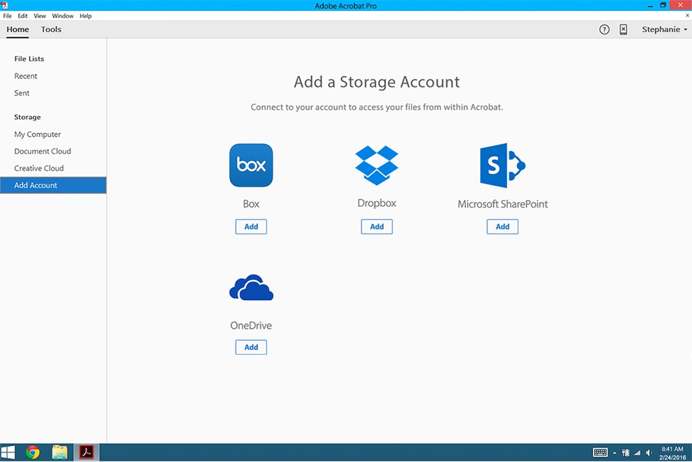 Work with Dropbox, Box, and OneDrive
