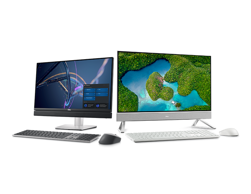 dell desktop and monitor