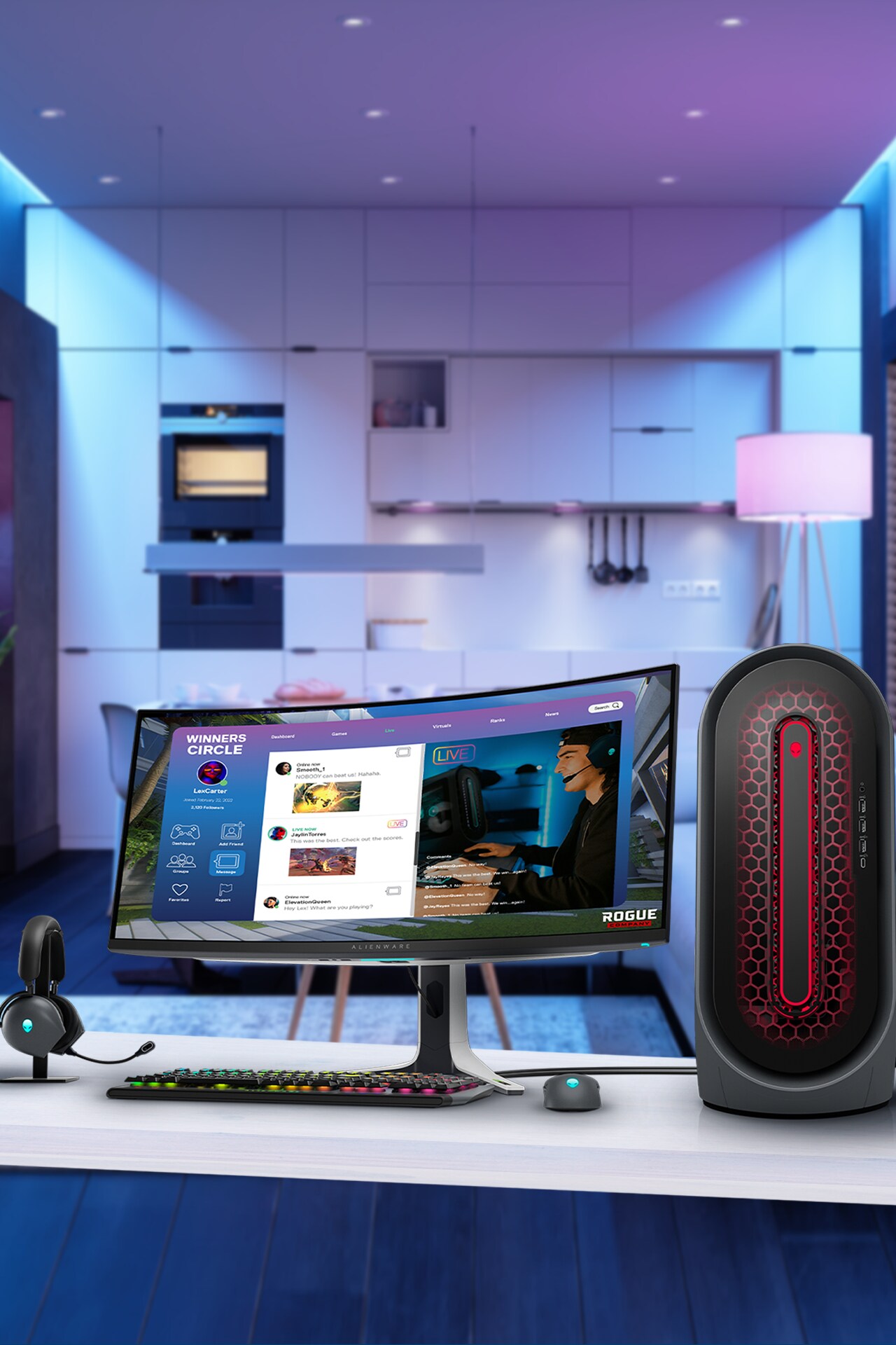 dissipation hjælpemotor fire gange Alienware stationære gaming-computere – stationære computere | Dell Danmark