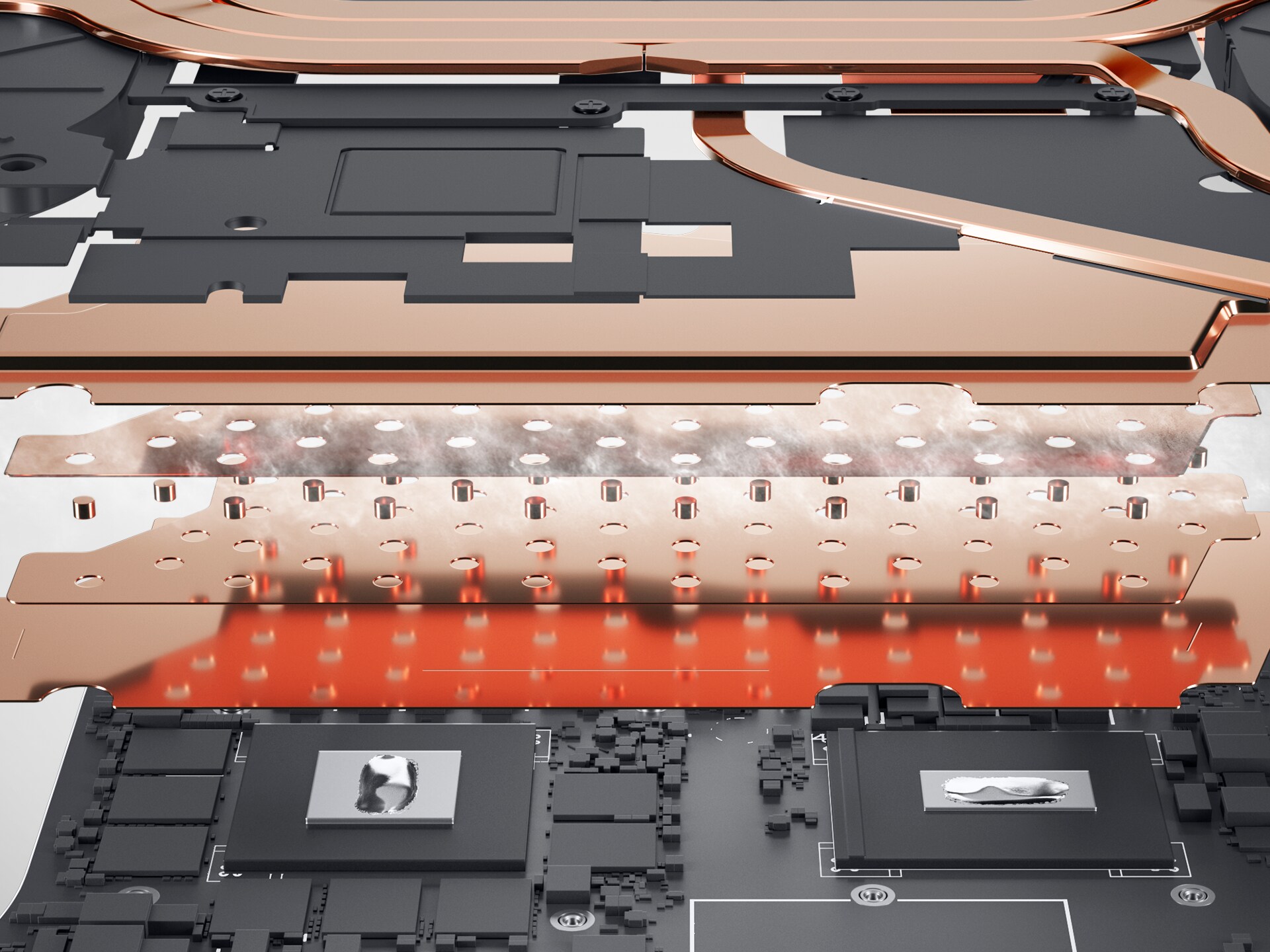 Vapor chamber cooling 