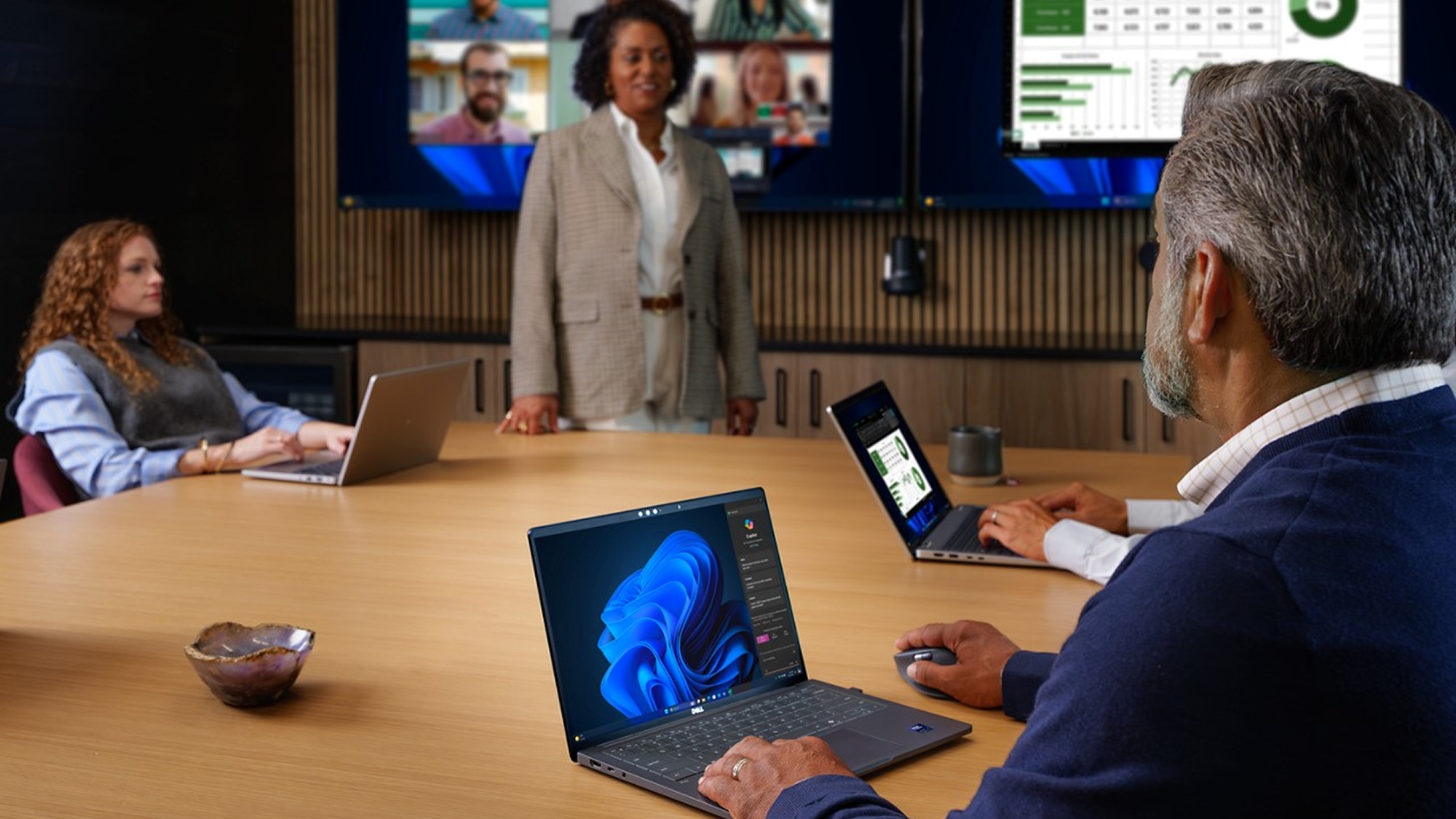 In office setups for in office workers, that include our new Dell Pro Family products.