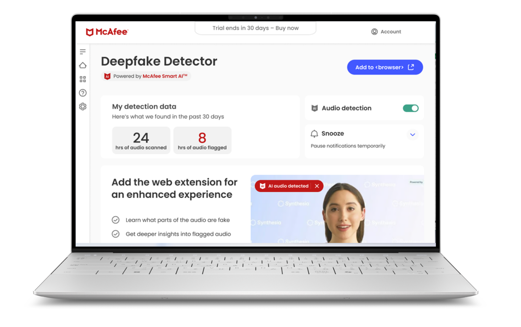 McAfee Deepfake Audio Detector