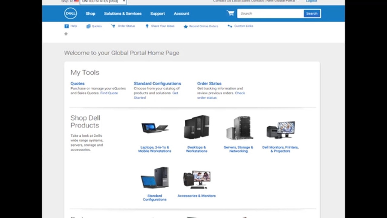 Dell Global Portal | Landing Page