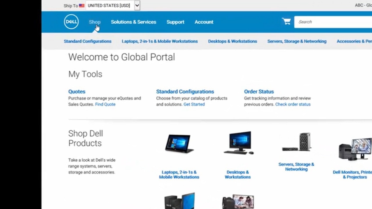 Dell Global Portal | Standard Configurations