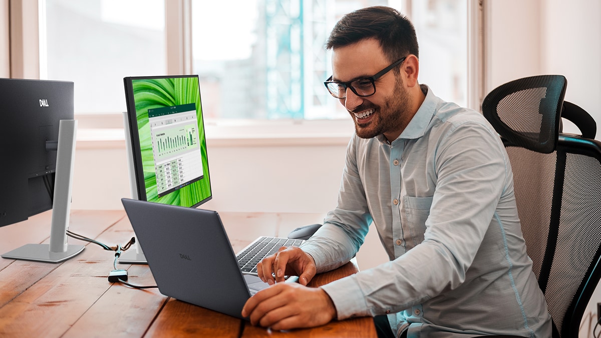 Happy Young Freelancer