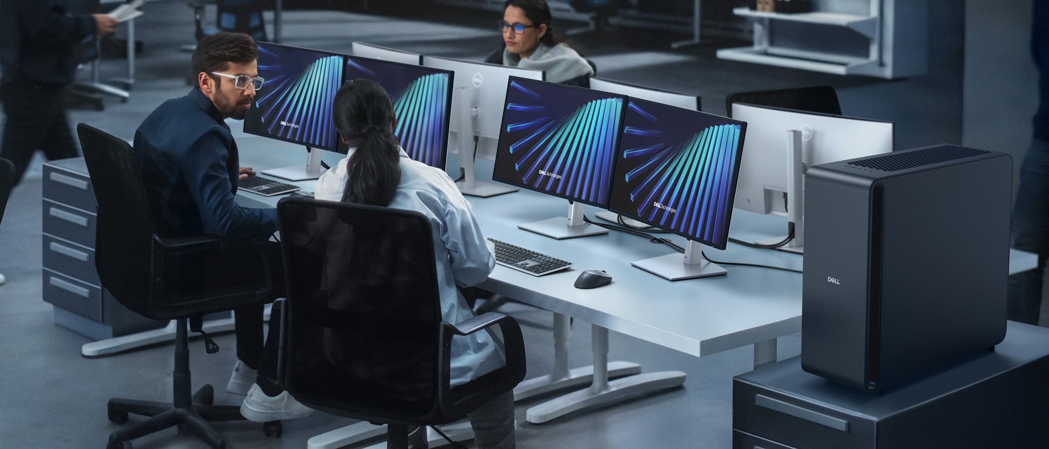 Professional Office Set-up with Talent using Dell Pro Max GB300 Desktop
