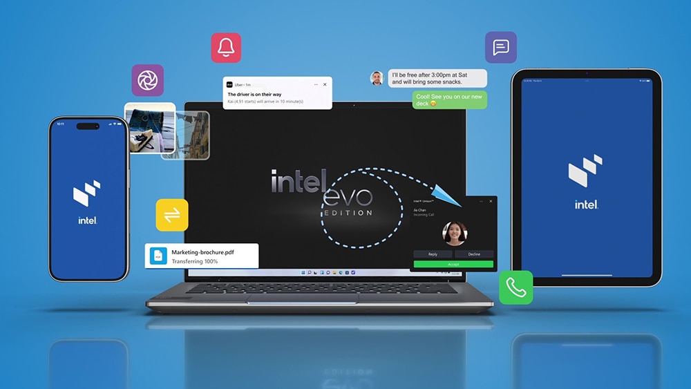 インテル Unison搭載のインテル Evoノートパソコン