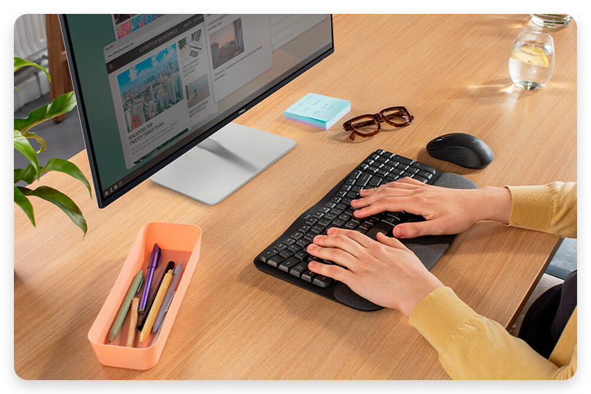 Dell Featured Brands Logitech Tile - Back