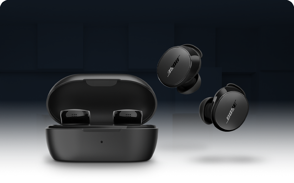 Bose Black Earbuds and Earbuds Case Black