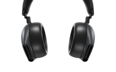 Picture of a black Dell Alienware Gaming Headset.