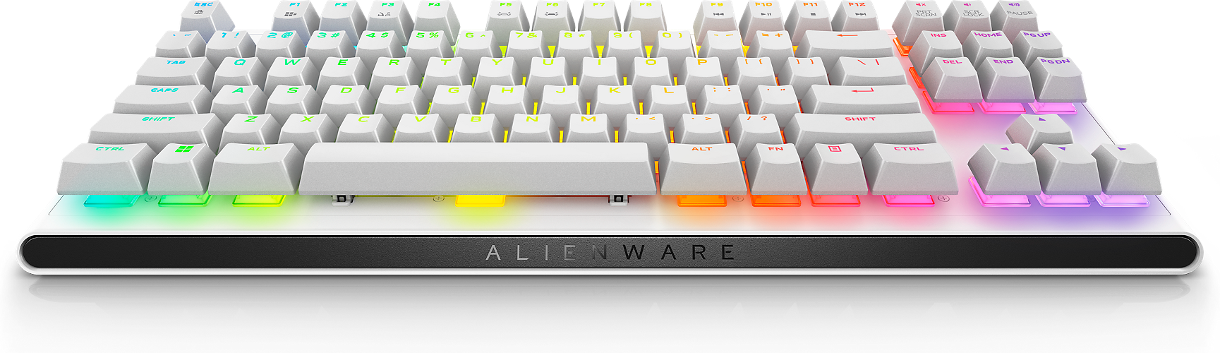 Alienware Clavier Gaming mécanique RVB Extra Plat AW510K - US Int (QWERTY)  & Souris de Gaming Filaire/sans Fil AW610M