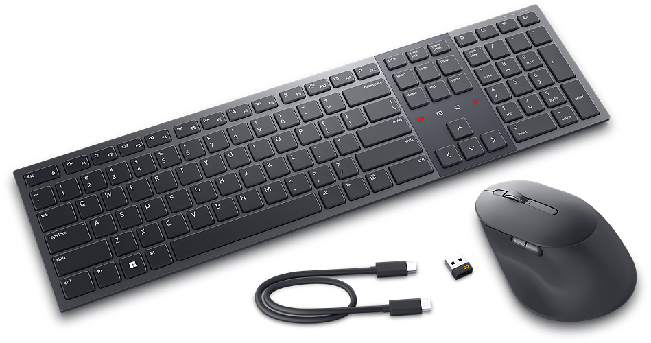 Dell Premier-Tastatur und -Maus für die Zusammenarbeit – KM900 - US international (QWERTY)
