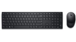Imagem de um teclado e mouse sem fio Dell Pro KM5221W.