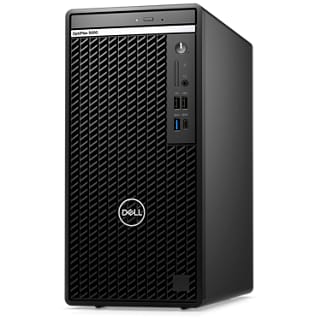 Picture of Dell  OptiPlex 5000  Tower  Desktop placed  side  by  side  in  a  white background.