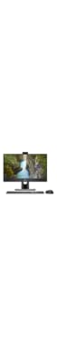 Imagen de una computadora de escritorio todo en uno Dell OptiPlex 5400 con un fondo colorido en la pantalla del monitor.