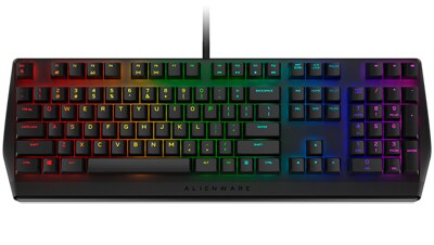 Picture of a Dell Alienware Gaming Keyboard AW410K.