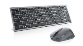 Imagem de um teclado e mouse sem fio combinados Dell KM7120W.