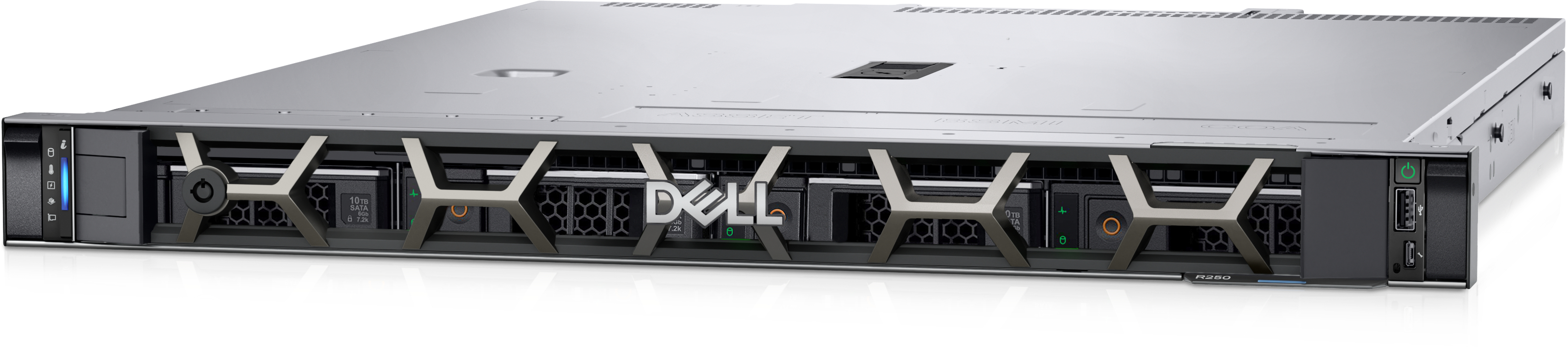 Dell Poweredge R250, Intel® Xeon® E-2314 2.8GHz, 16GB, Kein Betriebssystem
