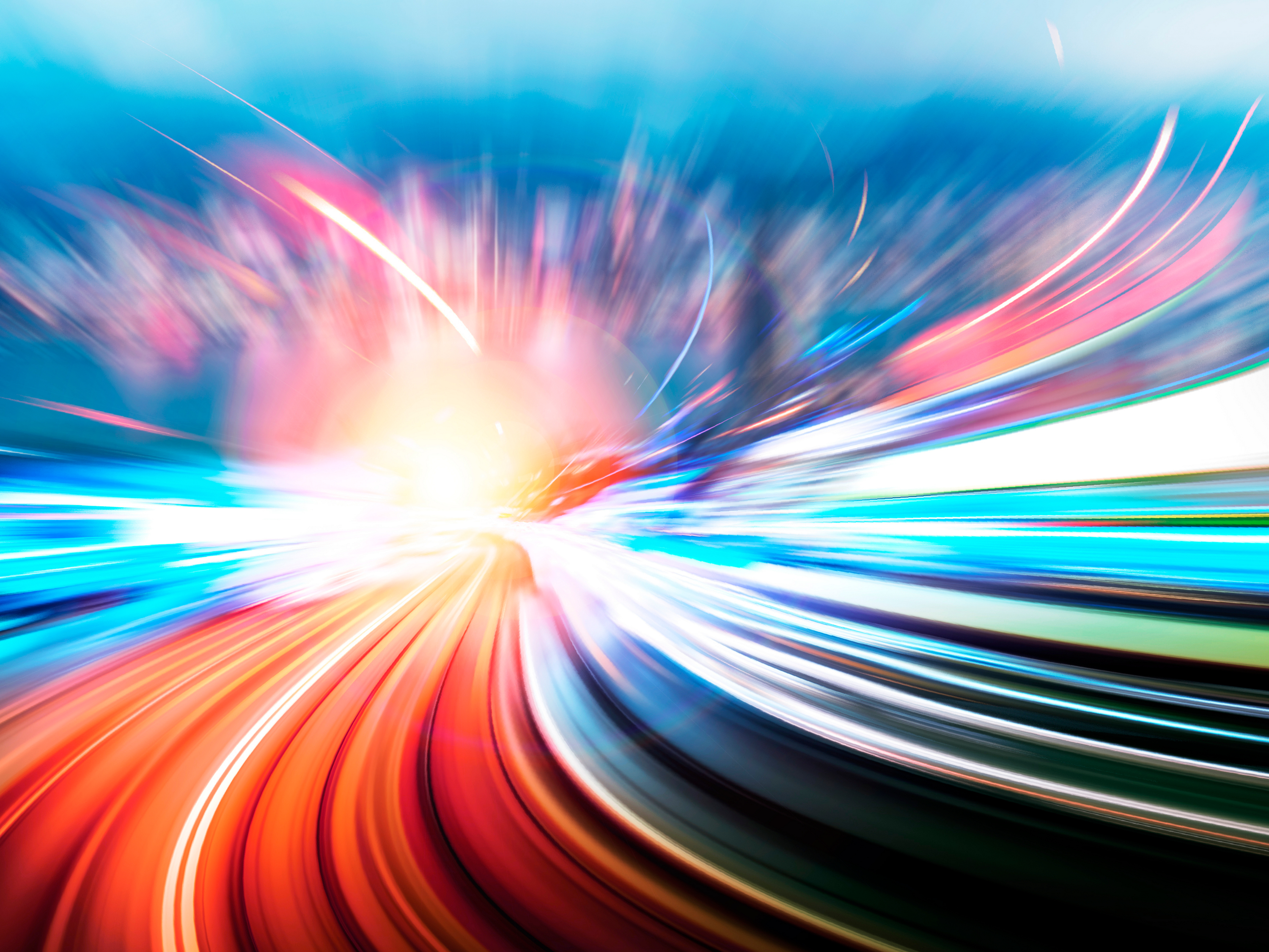 Abstract Speed with Hong Kong City