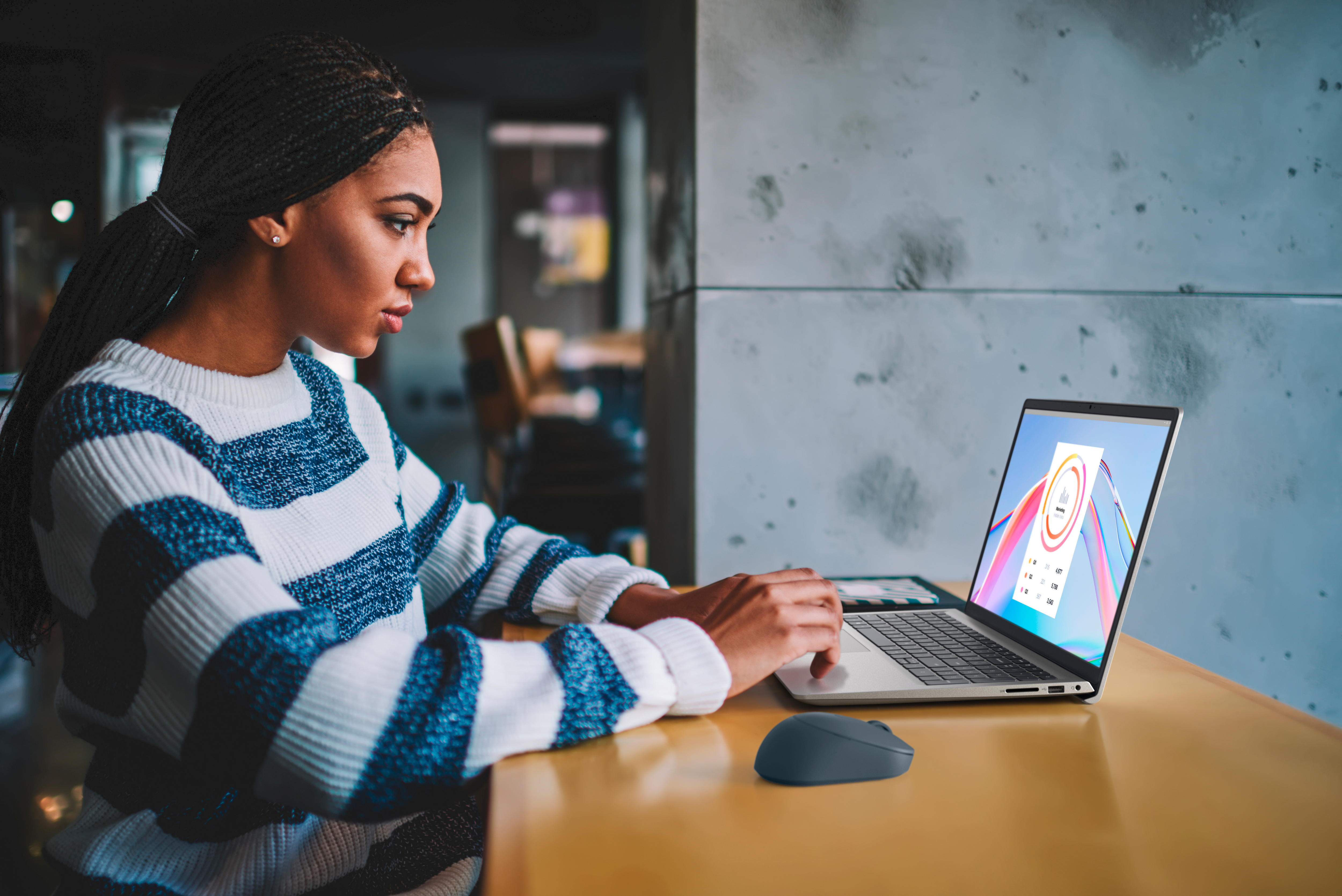 Jobbe på en bærbar PC