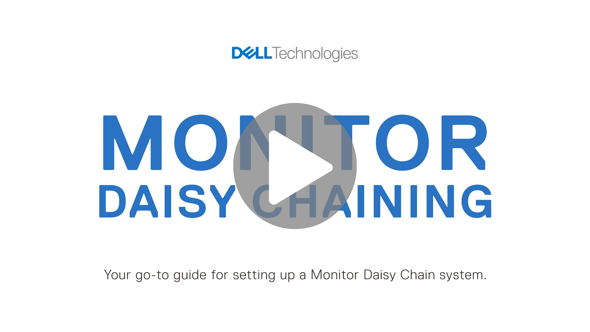 Watch this video to learn about monitor daisy chaining