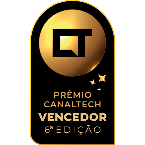Logo "Vencedor" do Prêmio Canaltech 6ª Edição