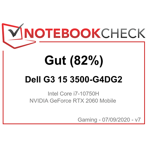 Dell G3 15 3500: ‚‚Gaming-Notebook mit wuchtigem Auftreten und einer ordentlichen Portion Leistung.‘‘ — NotebookCheck