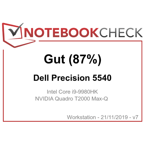 Dell Precision 5540: „Einem Flüssigen Systembetrieb und schnell startenden Anwendungen.“ — NotebookCheck