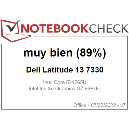 Portátil Dell Latitude 7330 o 2 en 1 (7330): "El alto nivel de configuraciones ayuda a diferenciar el Latitude 7330 de otros subportátiles empresariales." — NotebookCheck
