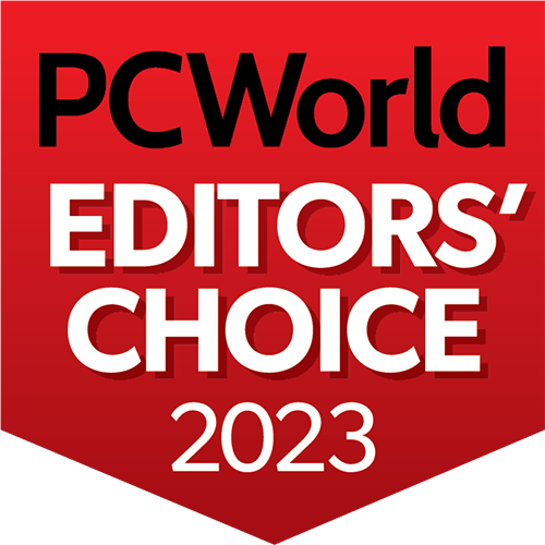 PCWorld "Editors' Choice Award 2023" logo