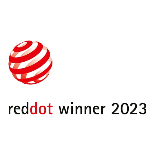 Logo de Lauréat du Red Dot Award 2023