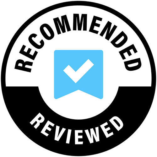 "Reviewed.com Recommended" logo