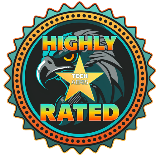 Techaeris' "Highly Rated" logo