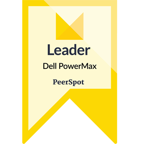 "Dell PowerMax Leader" logo from PeerSpot