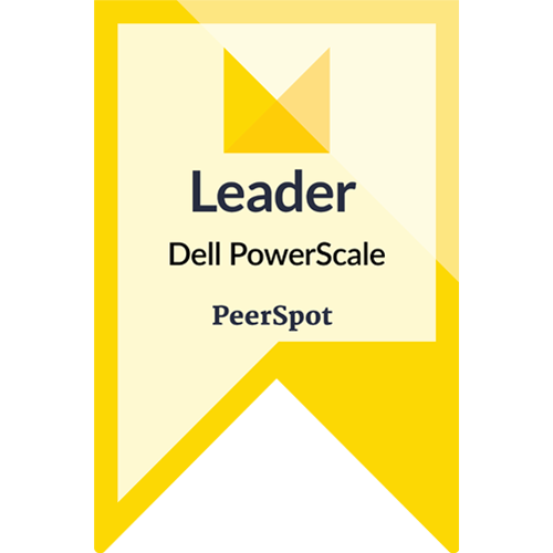 "Dell PowerScale Leader" logo from PeerSpot