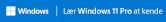 Windows I Lær Windows 11 Pro at kende