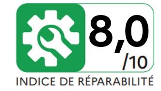 INDICE DE RÉPARABILITÉ - 8,0