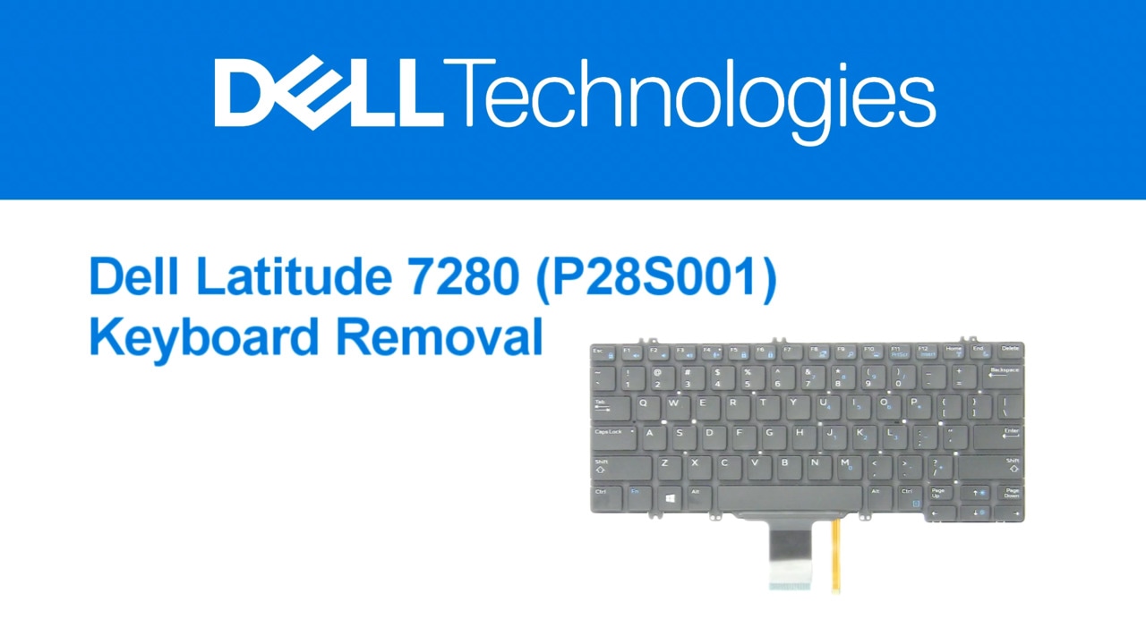 How to Replace the Keyboard on Latitude 7280