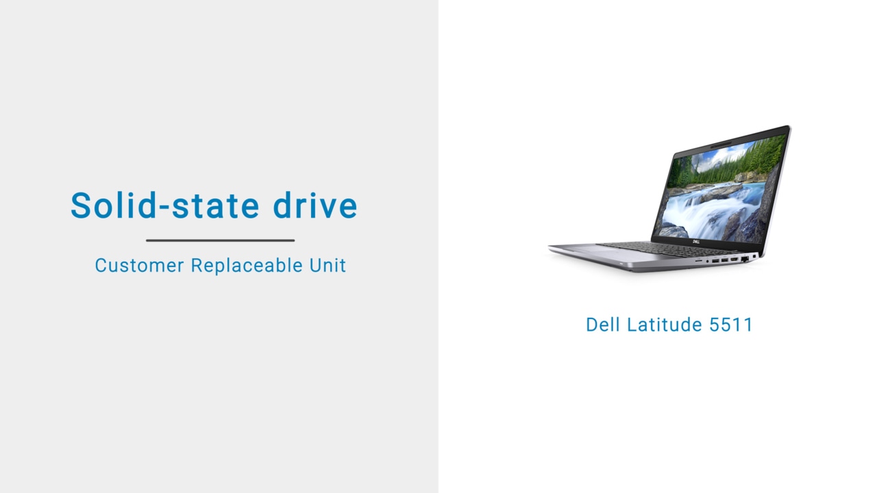 How to remove and install the SSD on Dell Latitude 5511