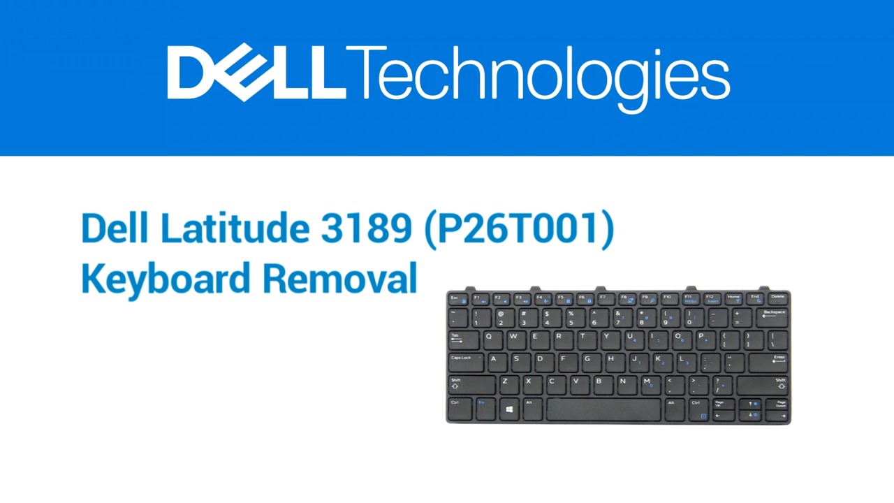 How to replace the Keyboard in your Dell LATITUDE 3189