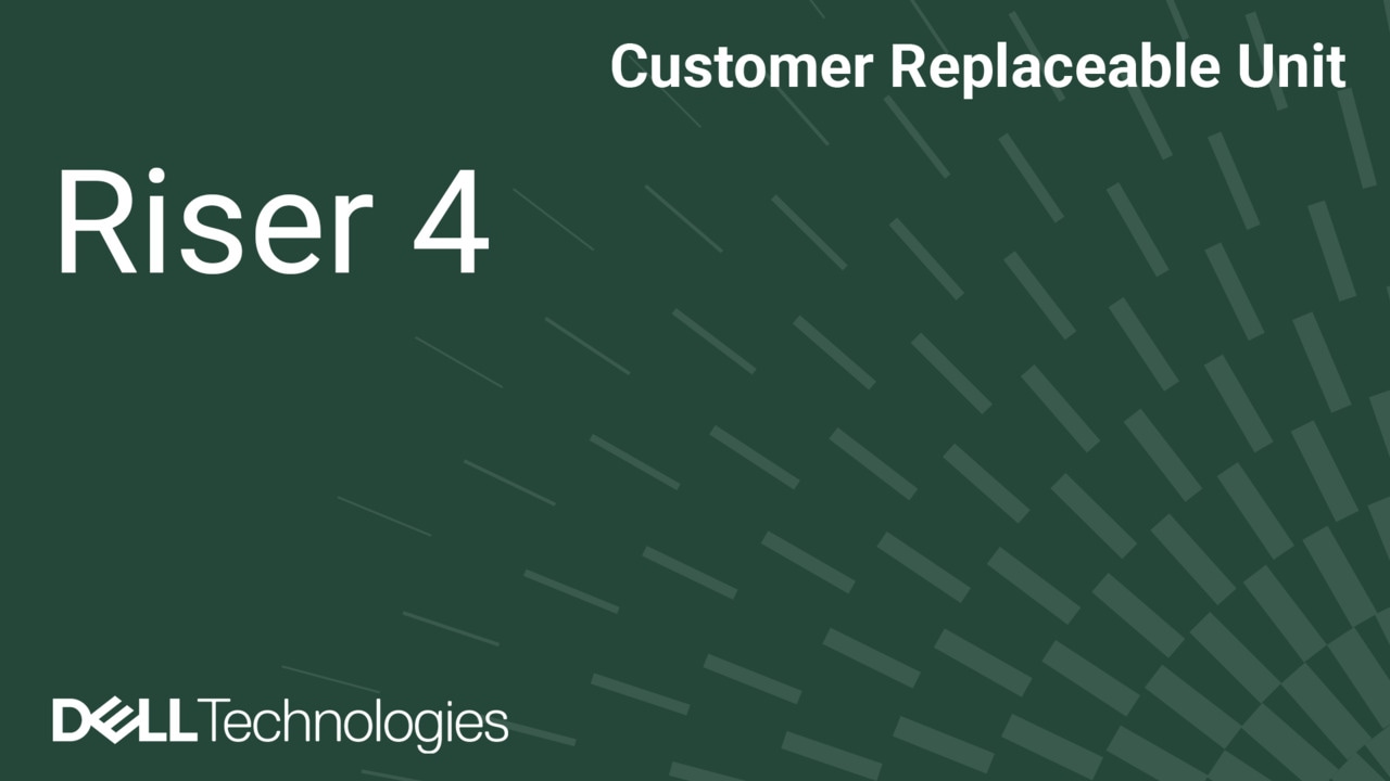 Comment remplacer la carte de montage 4 sur un PowerEdge R670