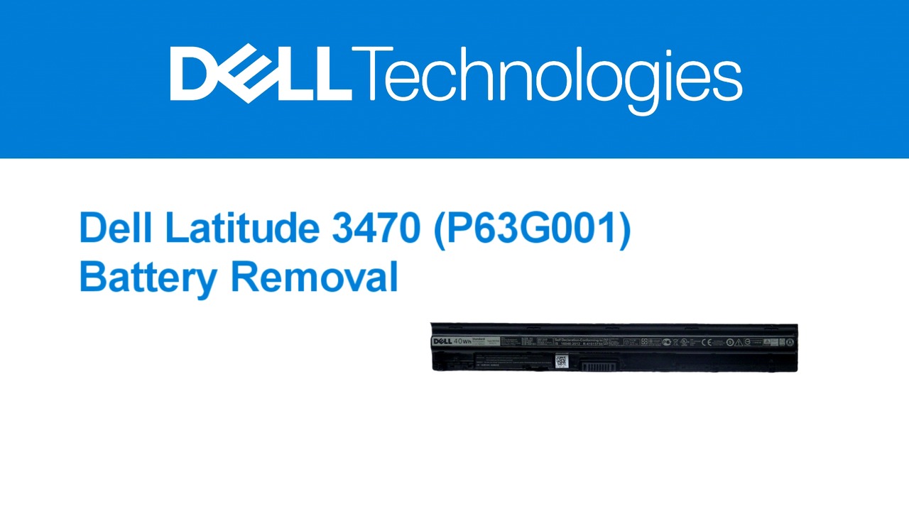 How to replace the Battery for Dell Latitude 3470
