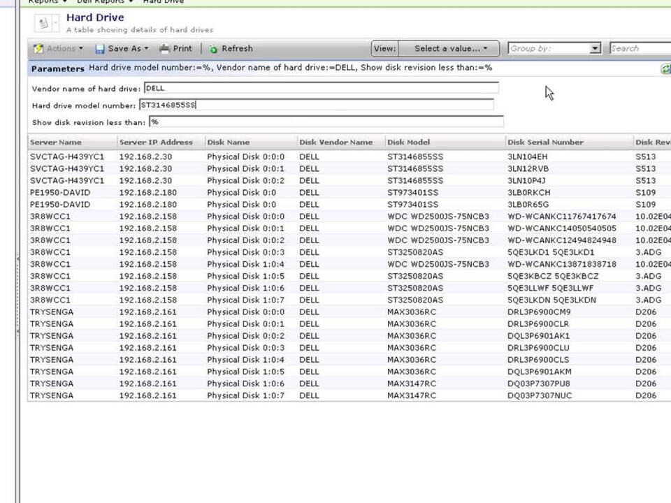 Dell Management Console Default Reports and Cloning