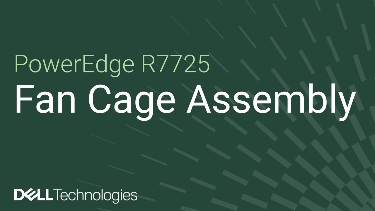 Come sostituire il gruppo gabbia della ventola su PowerEdge R7725
