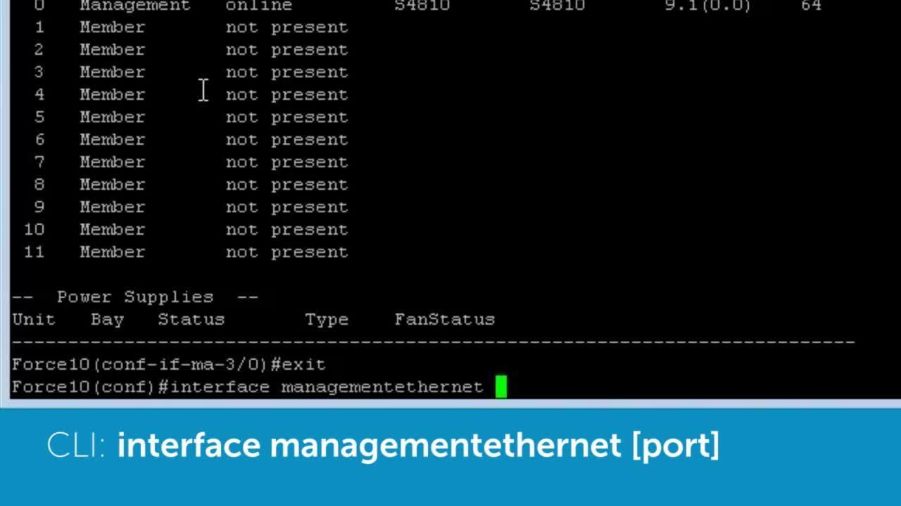 How To Assign Management IP S6000