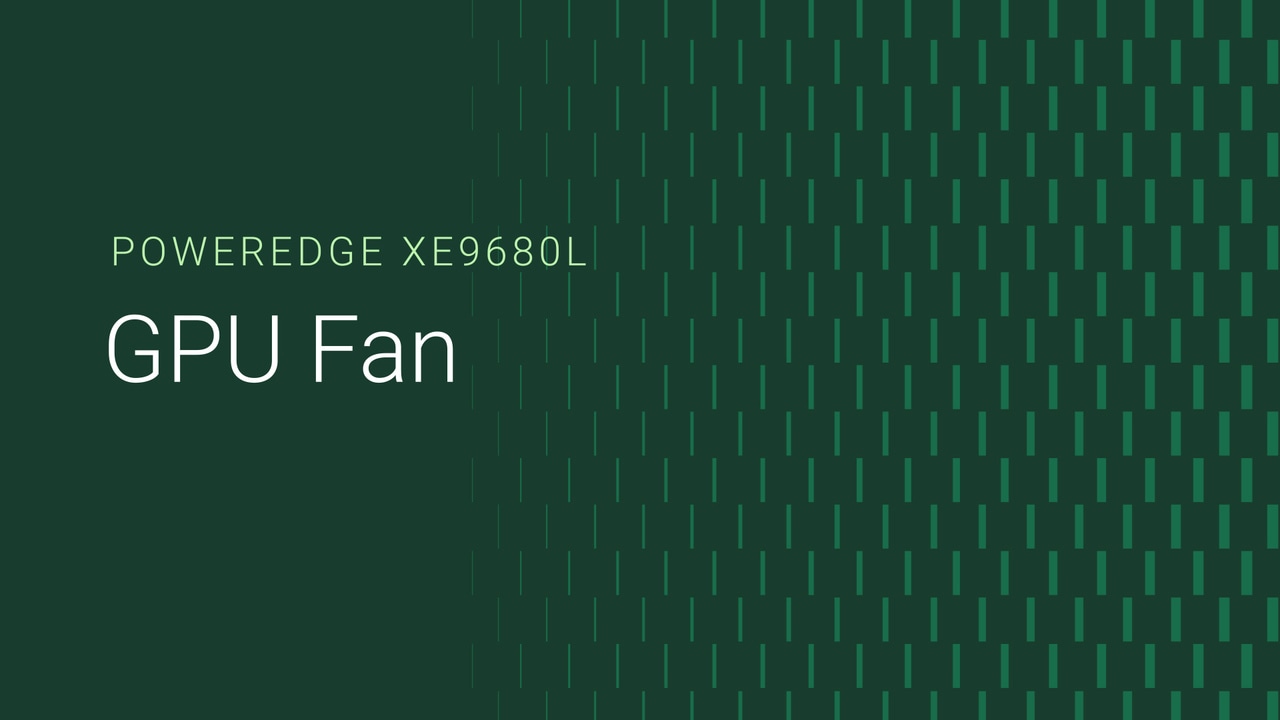 How to replace the GPU fan on a PowerEdge XE9680L