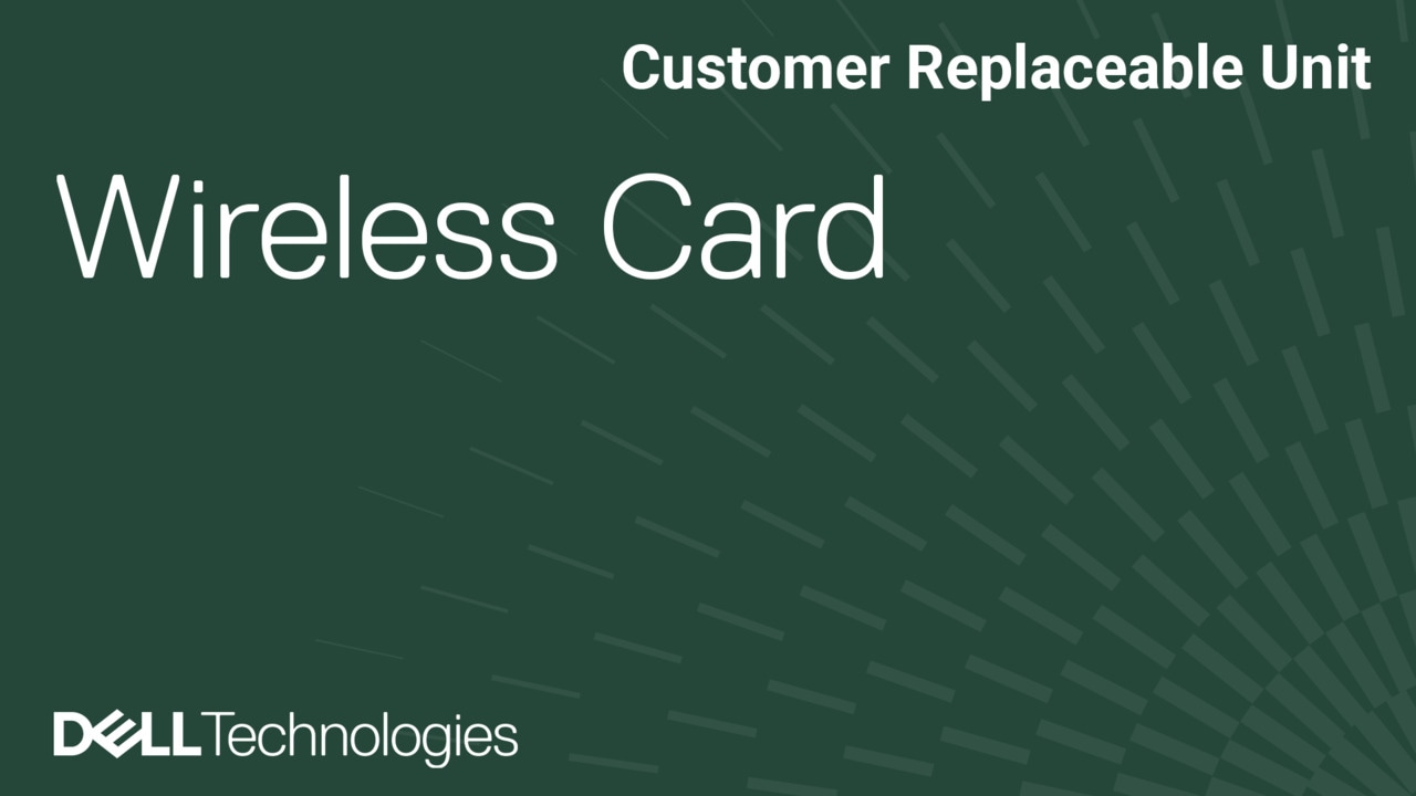 How to replace wireless card on Latitude 3550