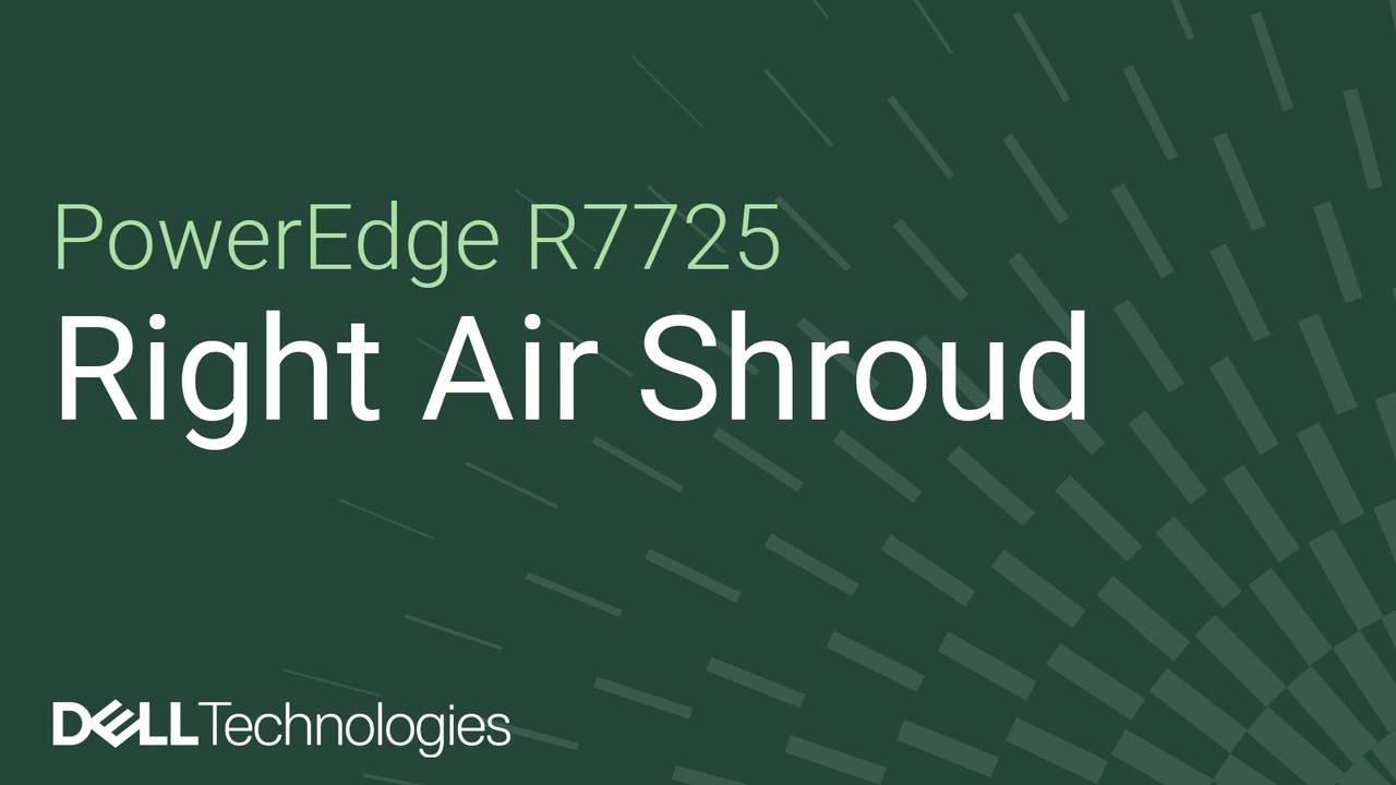 Come sostituire un manicotto dell'aria destro su un PowerEdge R7725